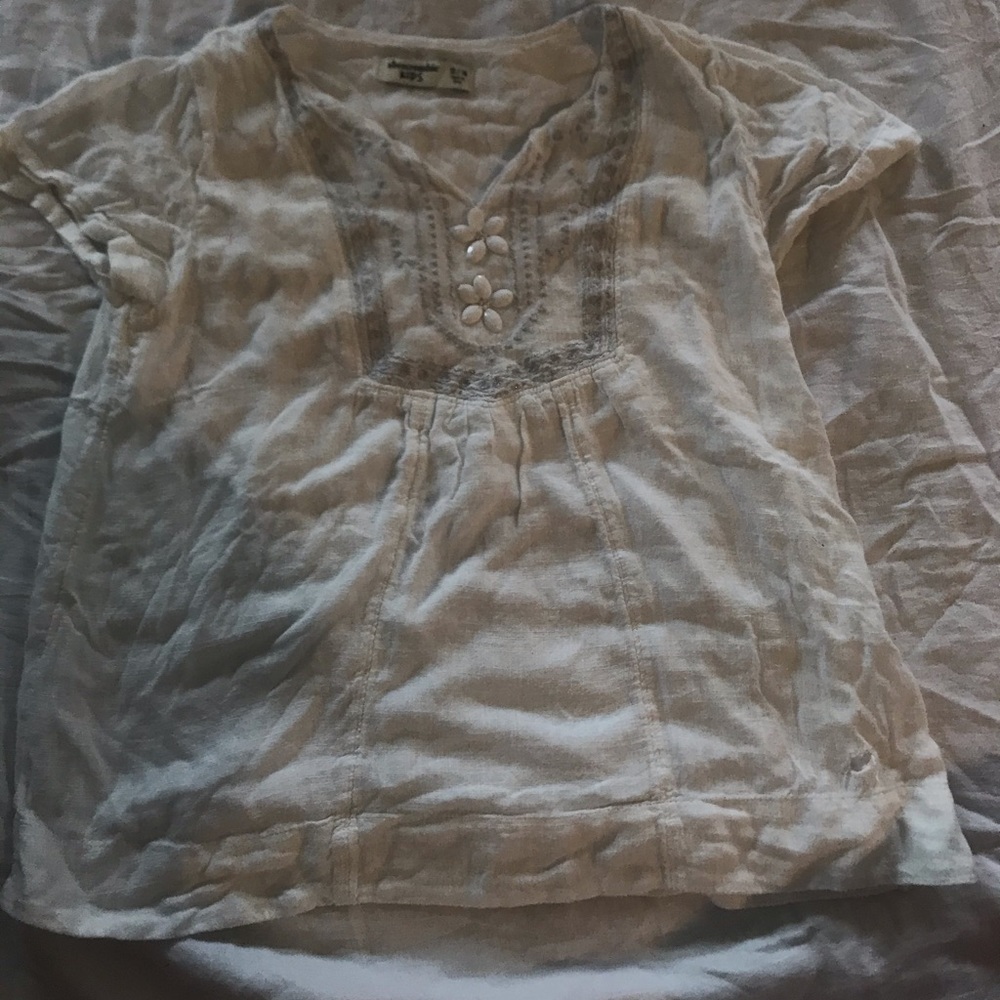 White Abercrombie size 13/14 blouse